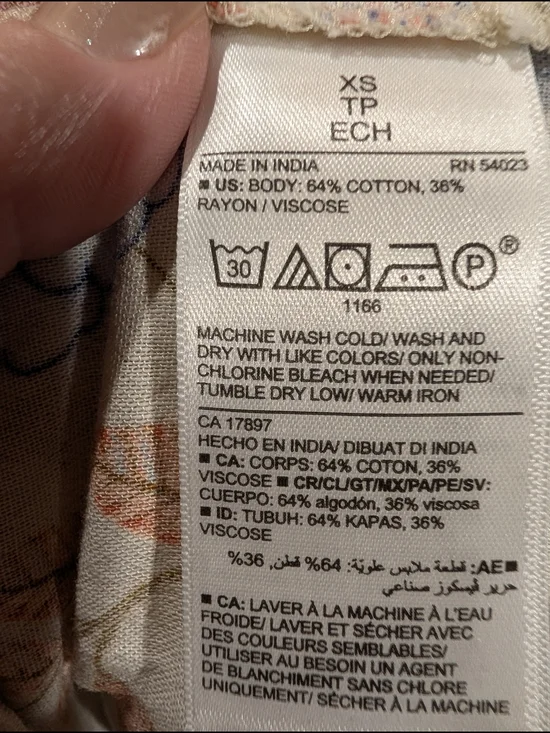 Old Navy Cream Floral Spaghetti-Strap Midi Dress with Blue and Orange Accents - Picture 7 of 7